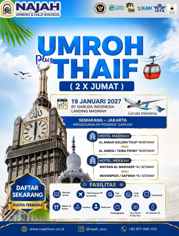 UMROH + THAIF ( 2X JUMAT)